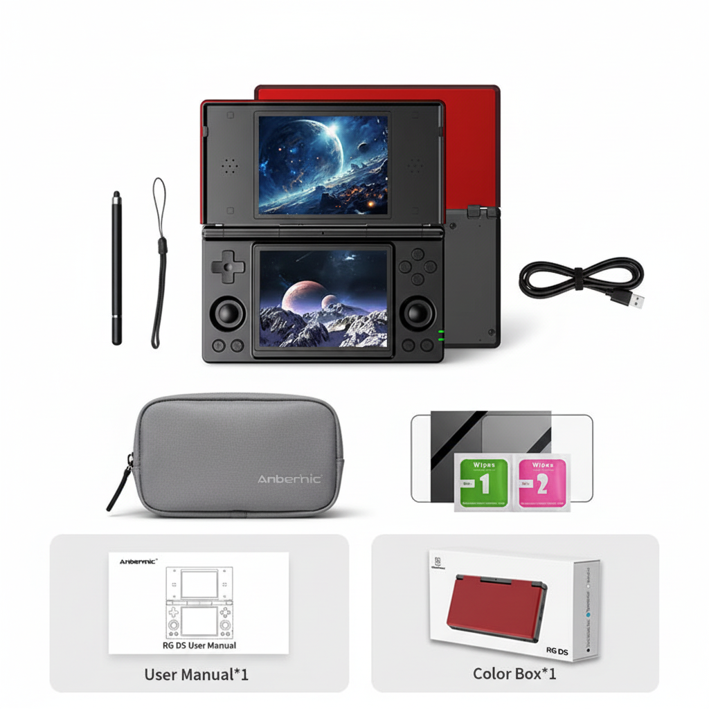 Anbernic RG DS – Full Package Contents