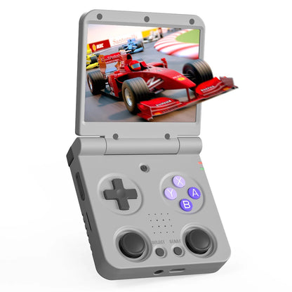 Miyoo Flip V2 Retro Handheld Console, 3000Mah Battery & 3.5" IPS Screen Linux System Video Game Consoles Free Storage Bag Game