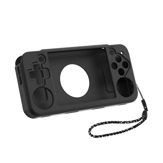 Silicone Protective Sleeve for Anbernic RG35XX H Retro Handheld Game Console Shockproof Scratch-Resistant Cover with Lanyard