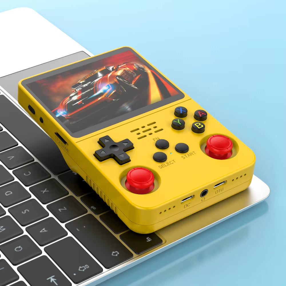 R36S 128G Retro Handheld Game Console Linux System 3.5Inch IPS Screen Portable Pocket Video Player 2 Joystick 64G 256G Kid Gift