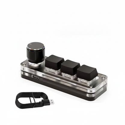 Black Macropad - White Background