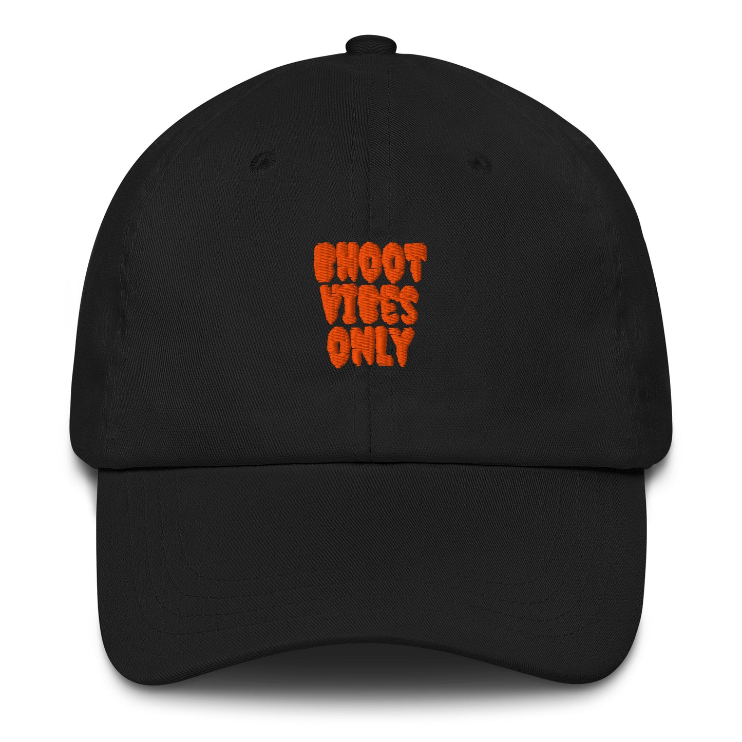Bhoot Vibes Only cap black front view – unisex streetwear hat