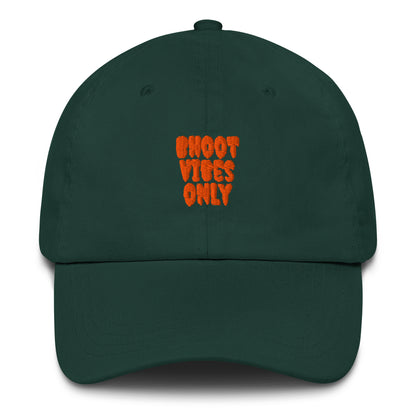 Bhoot Vibes Only cap spruce green front – unisex streetwear dad hat