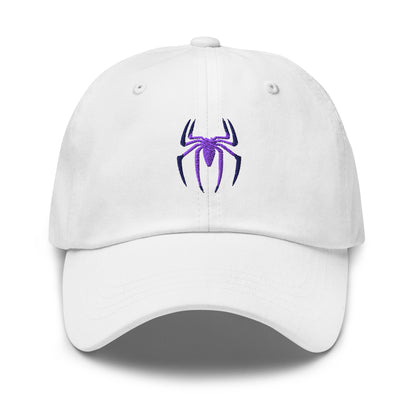Spider Edition gaming cap white front – premium printed streetwear hat