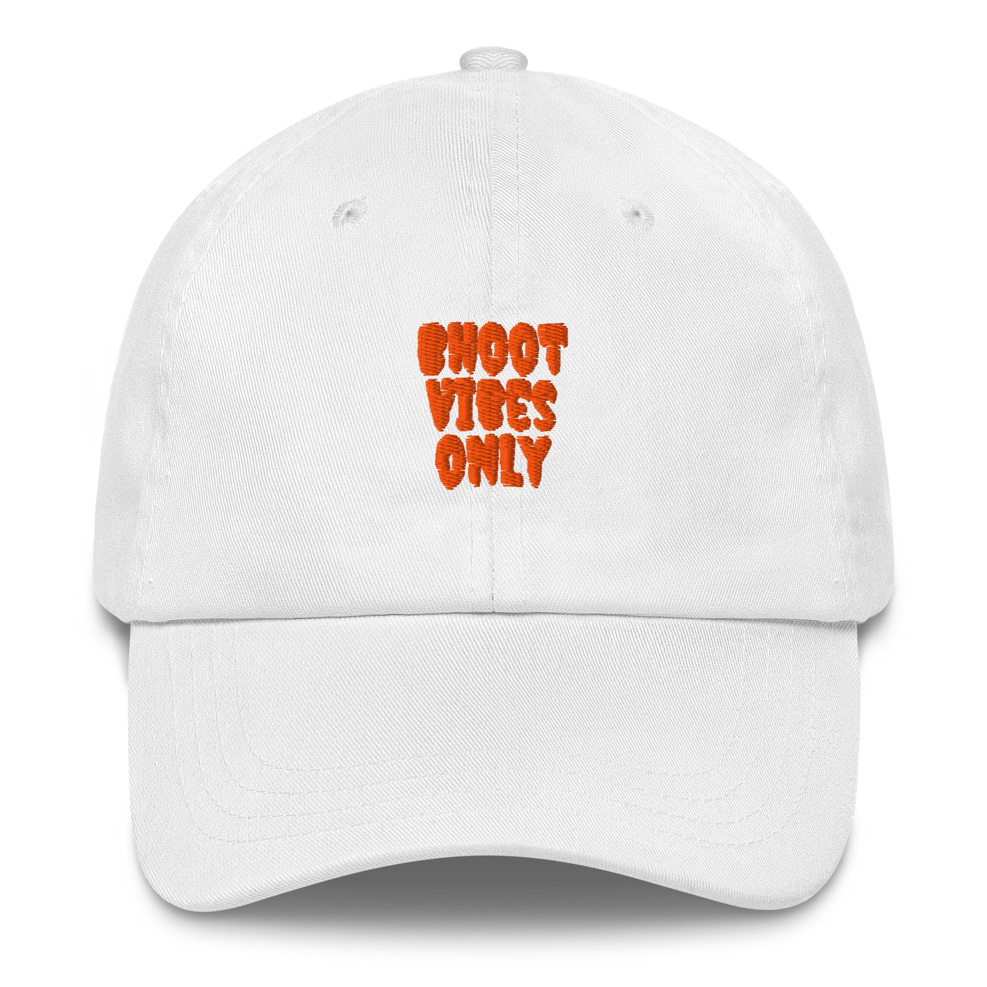 Bhoot Vibes Only cap white front – unisex streetwear dad hat