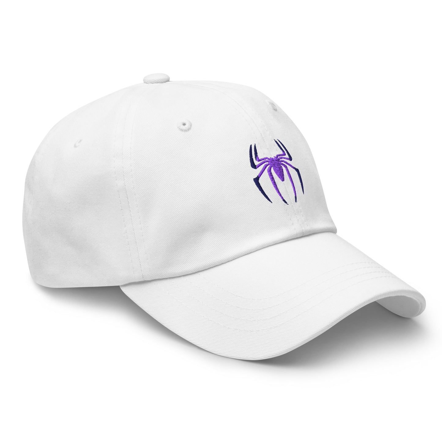 Spider Edition gaming cap white right front – premium printed hat