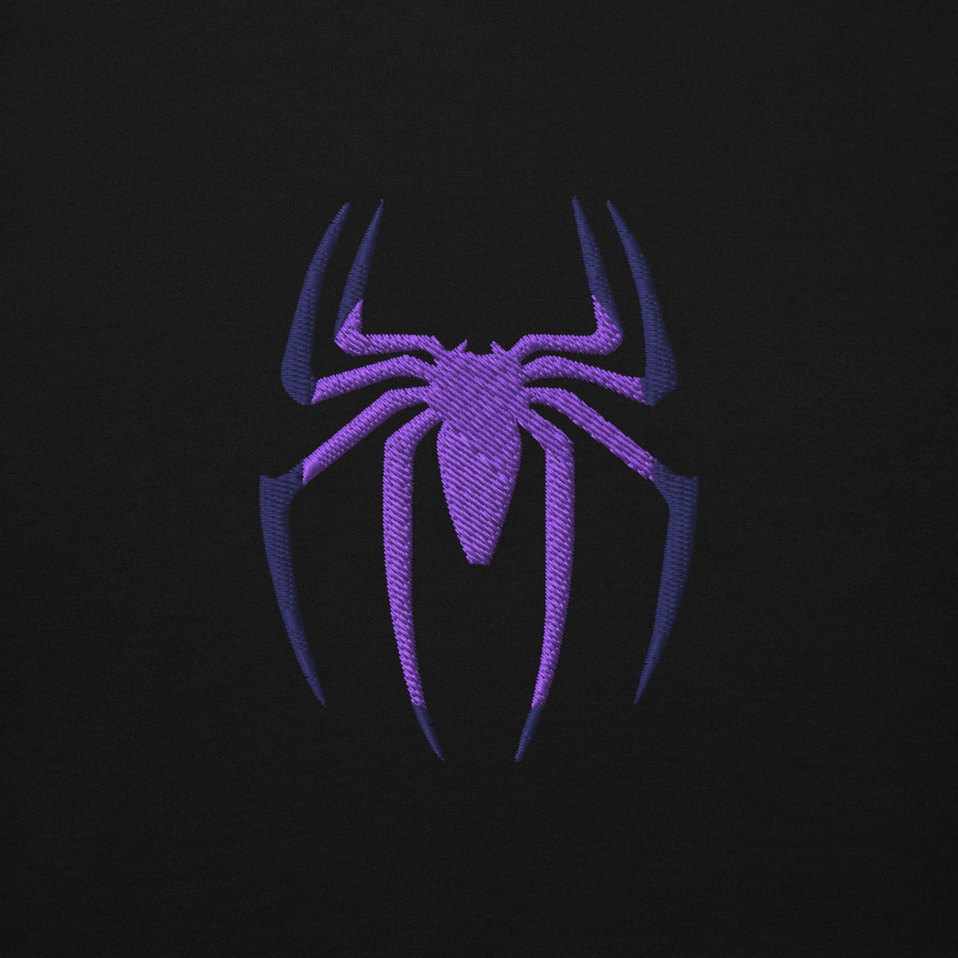 Spider Edition hoodie black front close-up – gaming streetwear hoodie