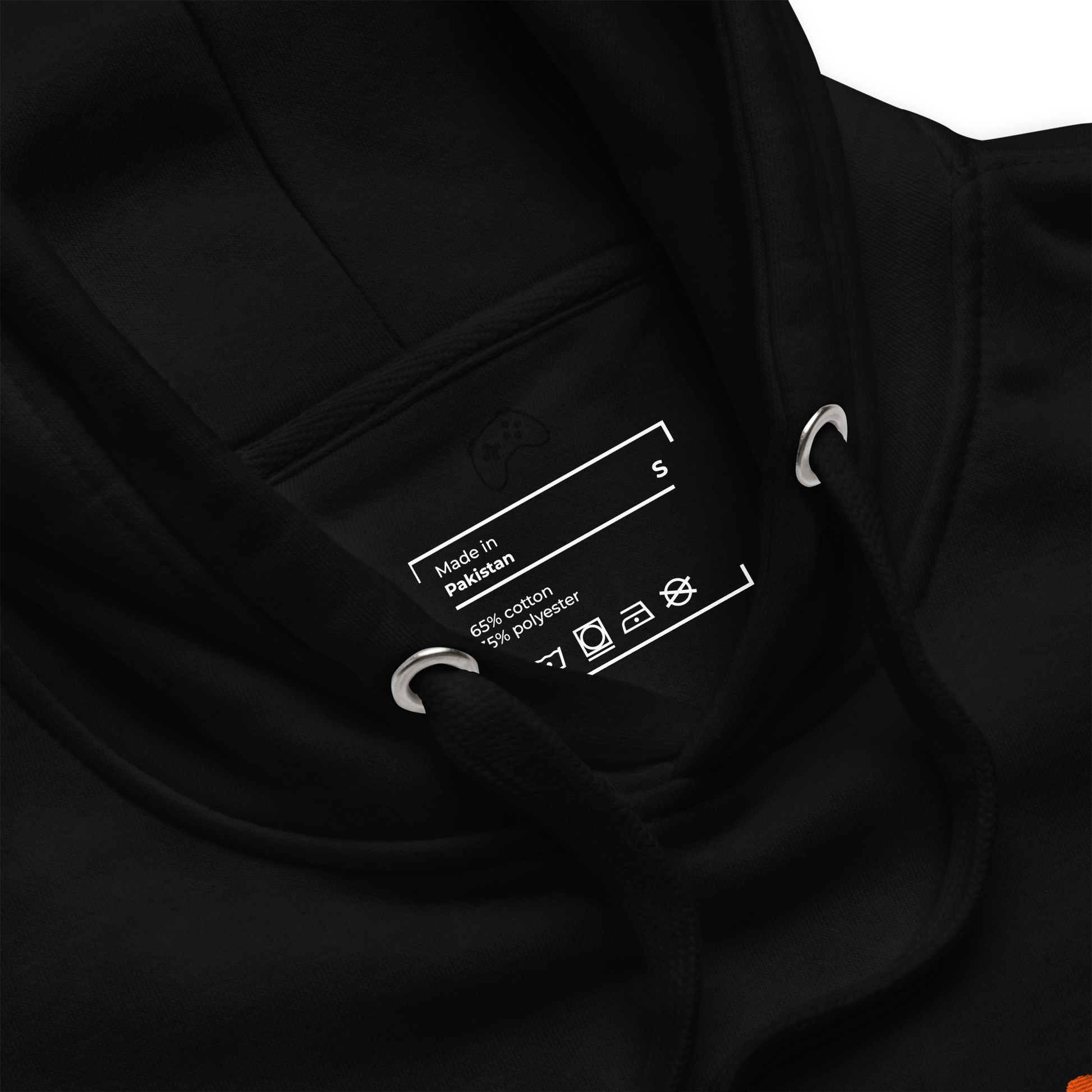 Bhoot Vibes Only Shadow Edition hoodie black product detail – premium streetwear