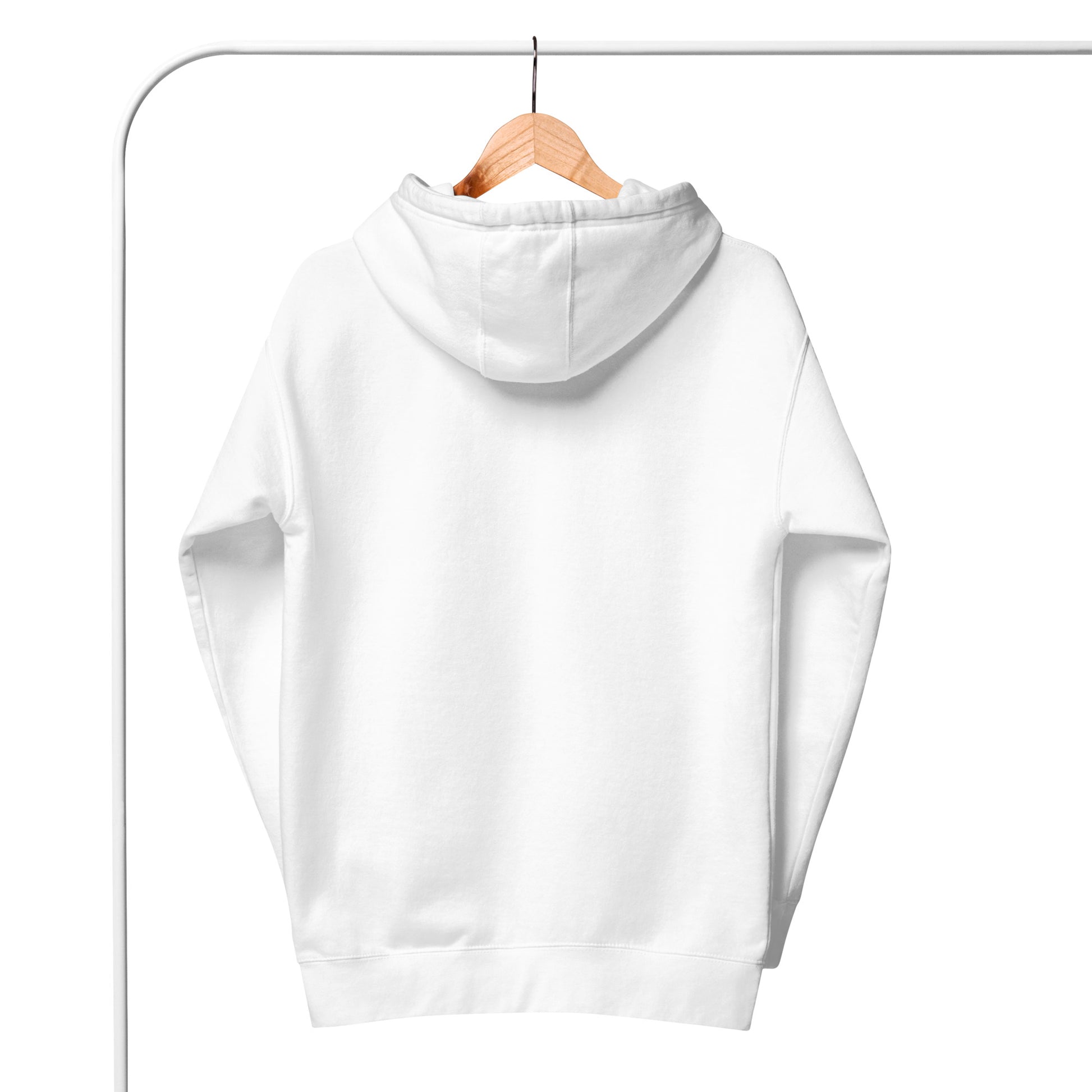 Ant Phantom hoodie white back – unisex premium streetwear pullover
