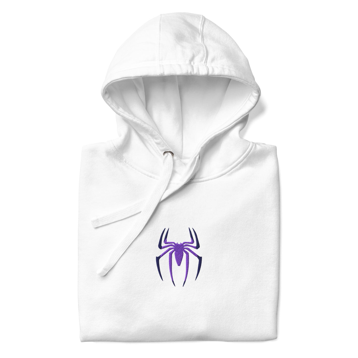 Spider Edition hoodie white front view – premium gaming pullover