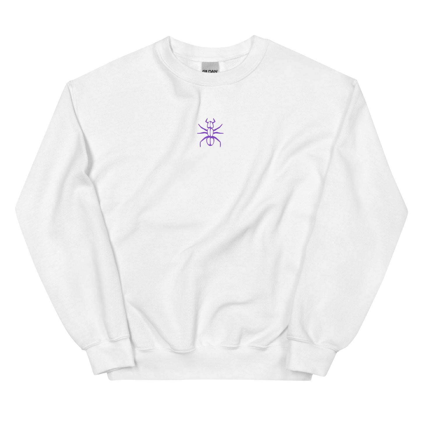 Ant Phantom crew neck sweatshirt white front – unisex streetwear pullover
