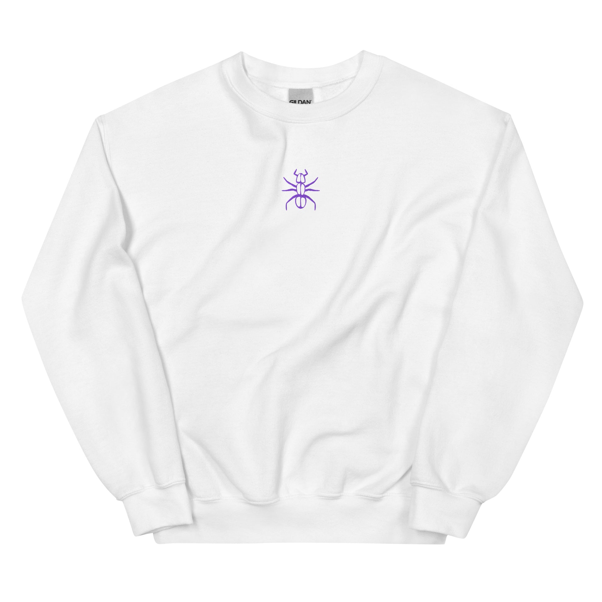 Ant Phantom crew neck sweatshirt white front – unisex streetwear pullover