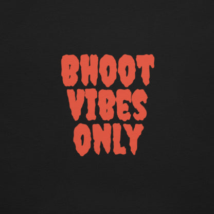 Bhoot Vibes Only t-shirt black back detail – unisex streetwear tee