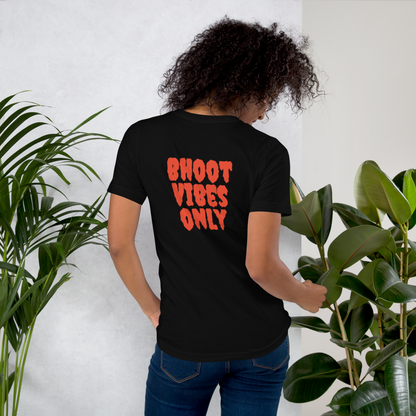 Bhoot Vibes Only t-shirt black back view – streetwear graphic tee