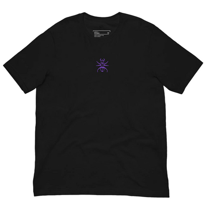 Ant Phantom streetwear tee black front view – unisex graphic t-shirt