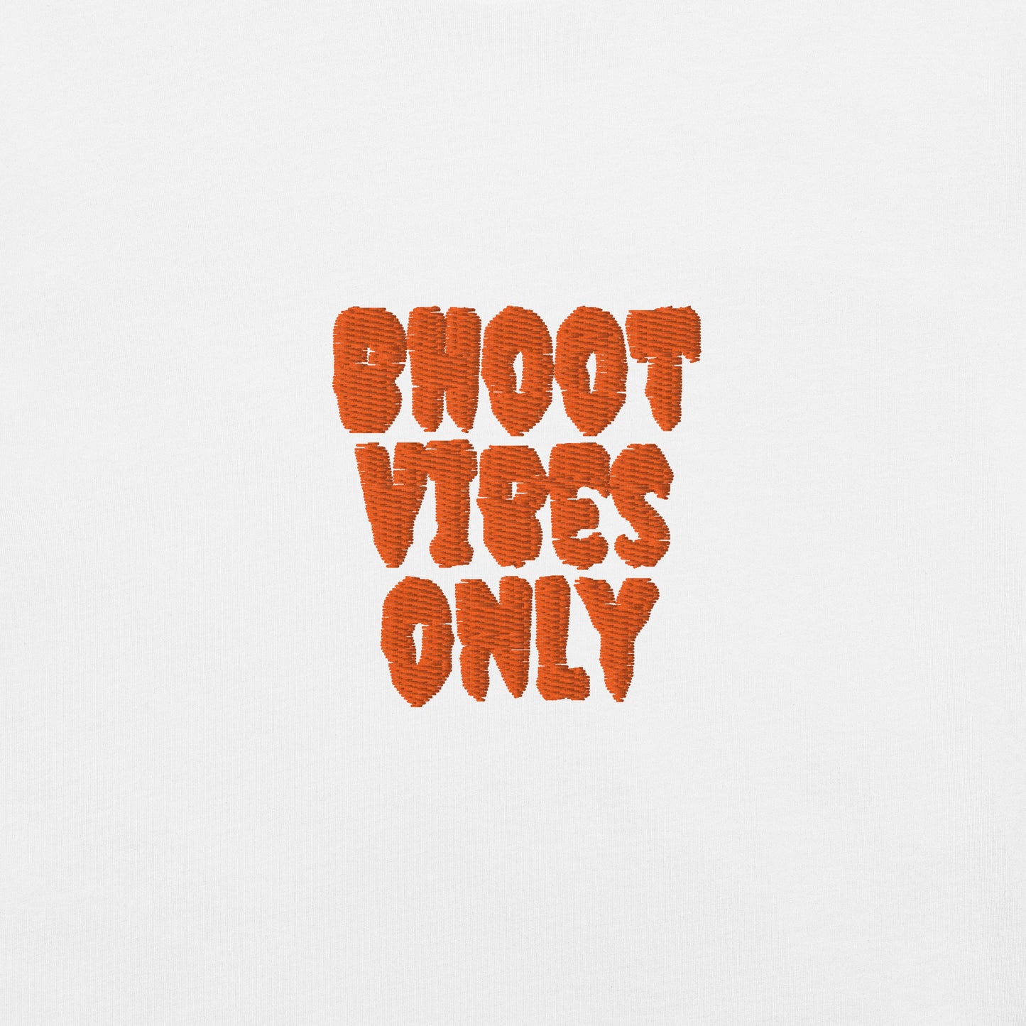 Bhoot Vibes Only t-shirt white front – unisex streetwear graphic tee