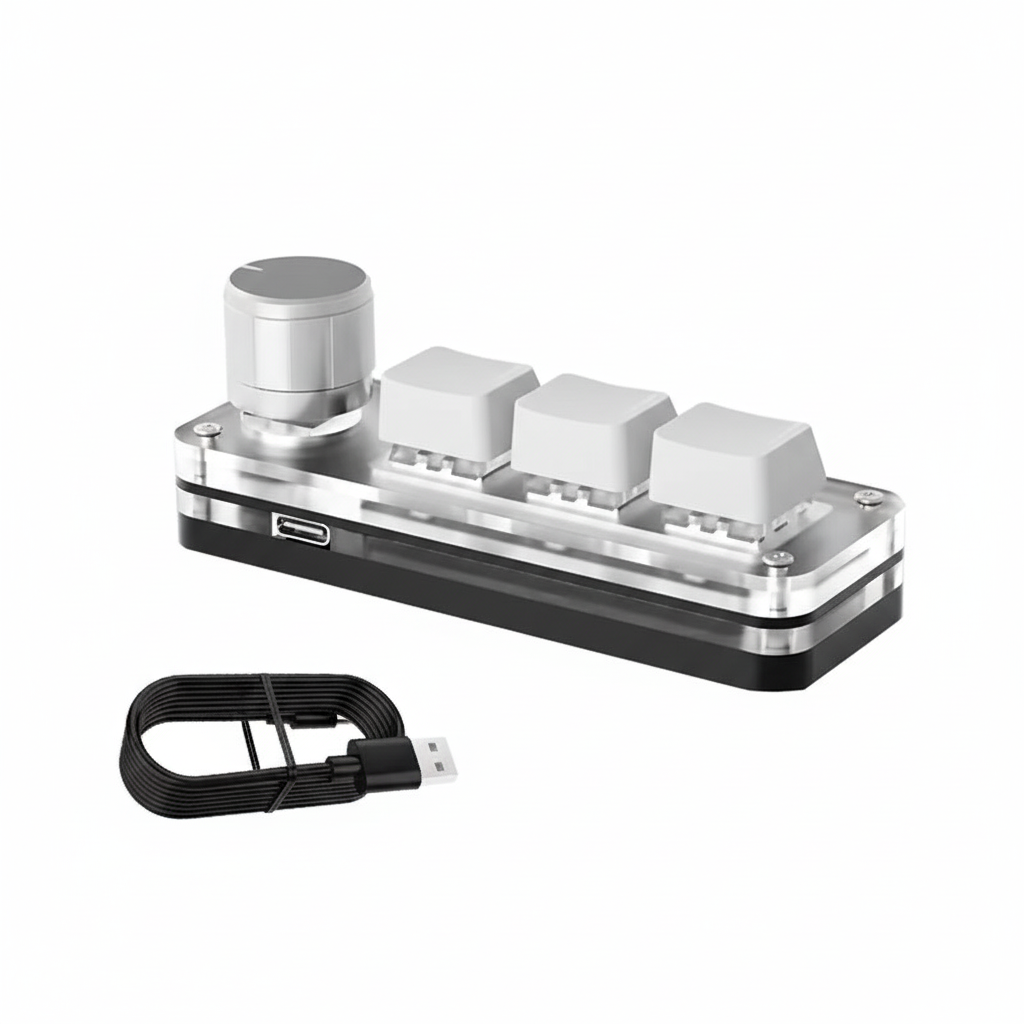 White Macropad - White Background