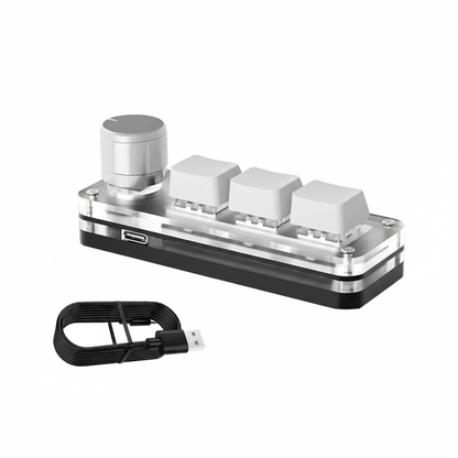 White Macropad - White Background