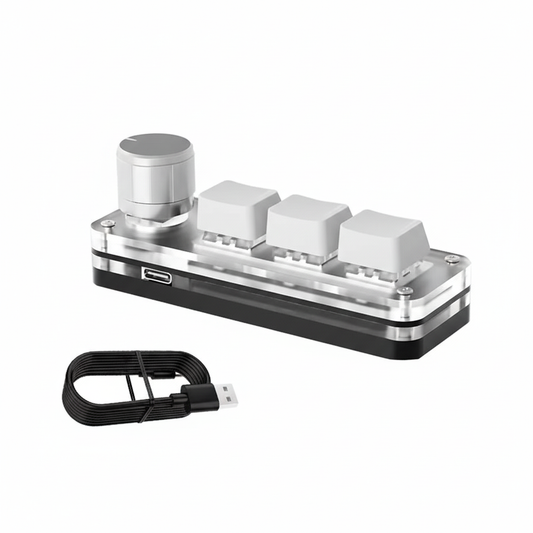 White Macropad - White Background